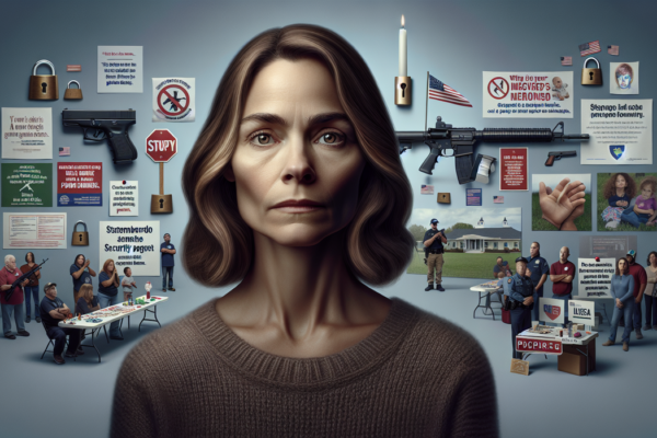 **alt_text**: Seorang ibu berduka, ada peringatan penting terkait bahaya senjata api di masyarakat.