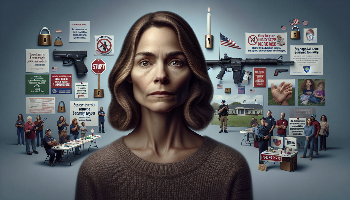 **alt_text**: Seorang ibu berduka, ada peringatan penting terkait bahaya senjata api di masyarakat.