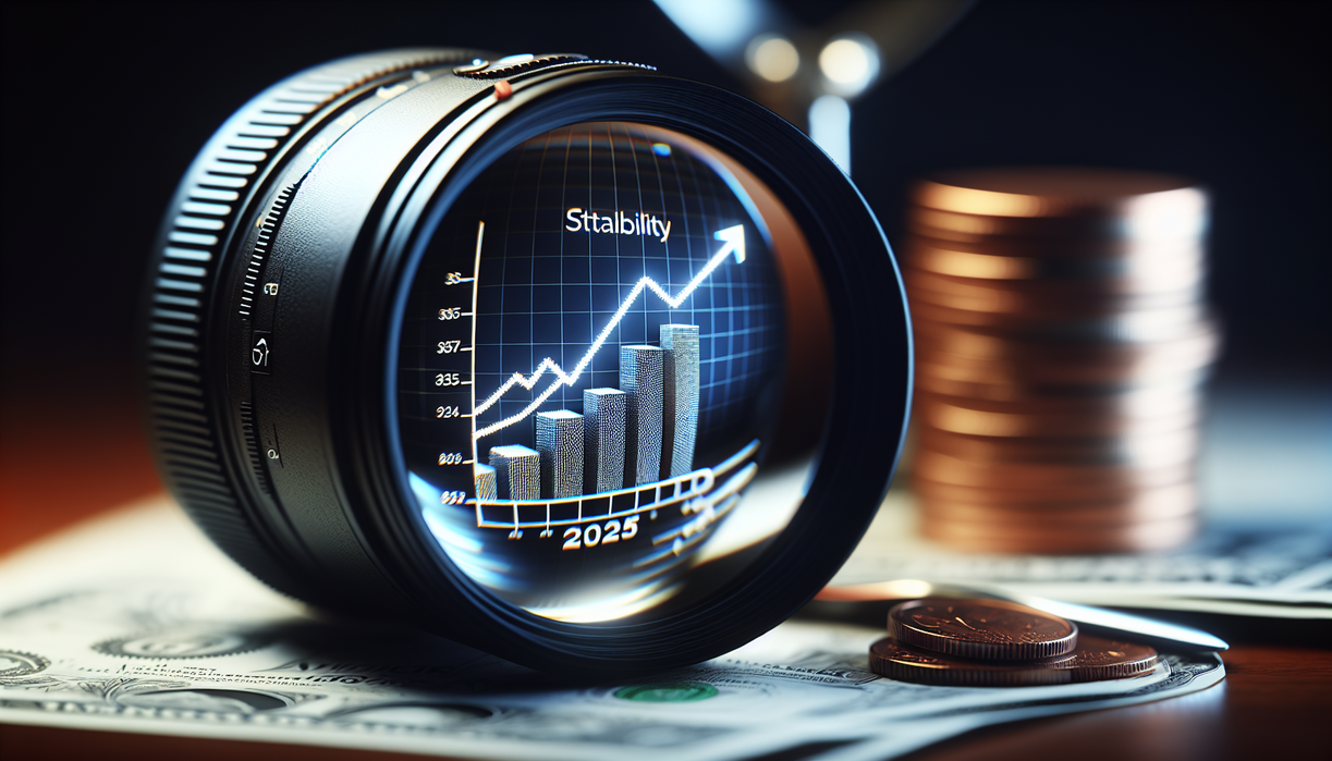 alt_text: Grafik menunjukkan stabilitas finansial 2025 meski inflasi meningkat.