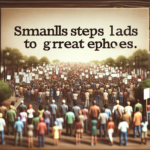 alt_text: Demonstrasi damai MLK dengan banyak peserta, menyuarakan kesetaraan dan hak sipil.