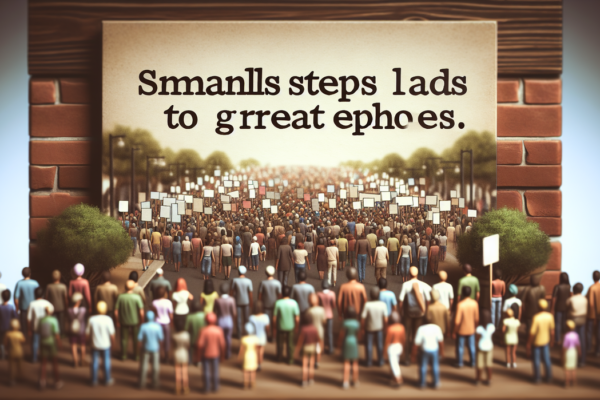 alt_text: Demonstrasi damai MLK dengan banyak peserta, menyuarakan kesetaraan dan hak sipil.