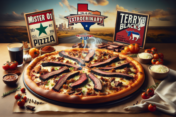 alt_text: Kolaborasi Mister O1 dan Terry Black's BBQ: Inovasi kuliner dari pizza dan barbeque.