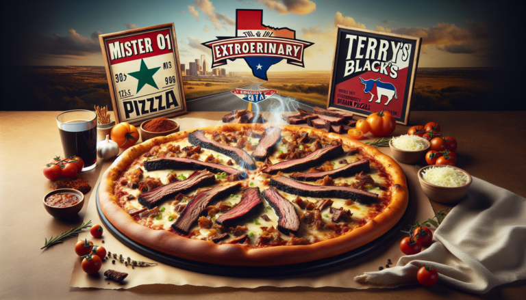 alt_text: Kolaborasi Mister O1 dan Terry Black's BBQ: Inovasi kuliner dari pizza dan barbeque.