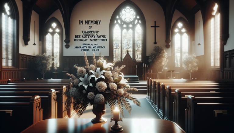 "alt_text": "Pengumuman duka cita Bee Authry Payne, mengenang jejak kehangatan hidupnya."