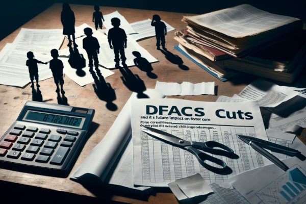 alt_text: Berita tentang krisis pemotongan DFACS dan dampaknya pada masa depan perawatan foster.