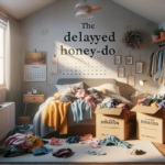 alt_text: Pemandangan alam terbuka dengan jejak langkah di tanah, dikelilingi pepohonan hijau.