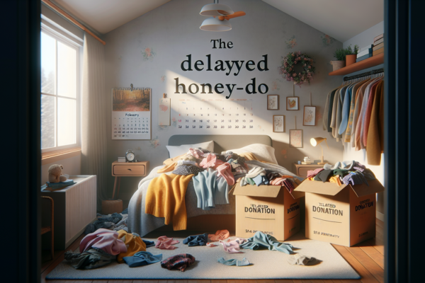 alt_text: Pemandangan alam terbuka dengan jejak langkah di tanah, dikelilingi pepohonan hijau.