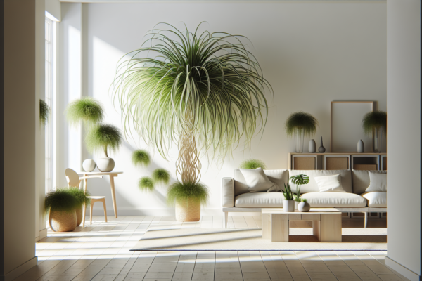 alt_text: Tanaman Spider Plant yang rimbun, ideal untuk memperindah taman dengan dedaunan hijau segar.