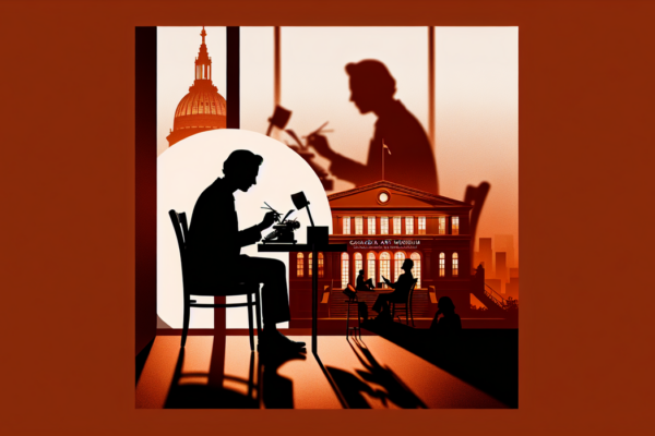 alt_text: Pameran karya sastra dan seni di Cascadia Art Museum, menghidupkan sejarah literasi.