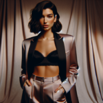 alt_text: Dua Lipa mengenakan bralette; menjadi sorotan berita pop culture terbaru.