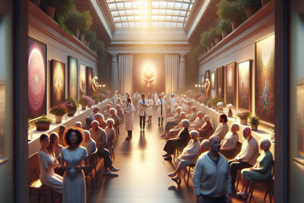 **alt_text:** Festival Harapan: Perayaan seni dan budaya di era belanja online, penuh warna dan teknologi.