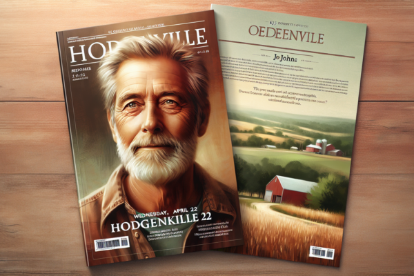 alt_text: Lanskap desa hijau dengan rumah kecil dan langit cerah, melambangkan ketenangan hidup.