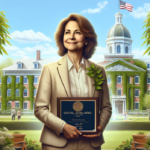 alt_text: Livia Millard berbagi inspirasi dan pengalaman suksesnya sebagai alumni berprestasi.